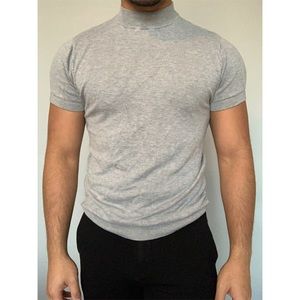 Zara Mock Neck Sweater Tee